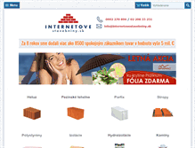 Tablet Screenshot of internetovestavebniny.sk